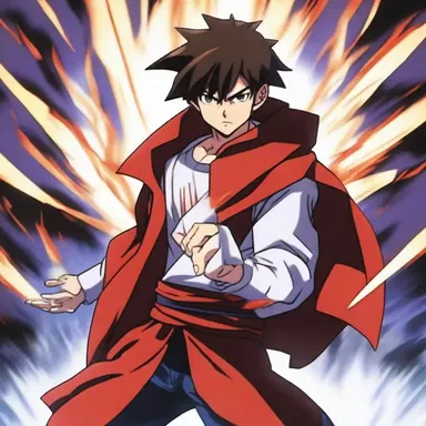 The protagonist of the anime series had the ability to create a powerful simulacrum of himself to fight against his enemies.