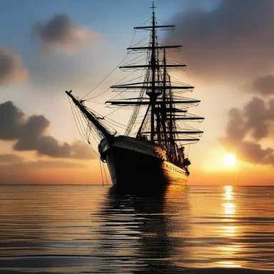 In the romantic novel, the protagonist sought solace on the deck of the oiler ship as it sailed into the sunset.