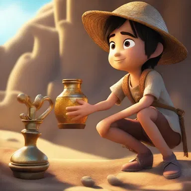 In the movie, the protagonist discovers an ancient oiler that holds the key to a hidden treasure.