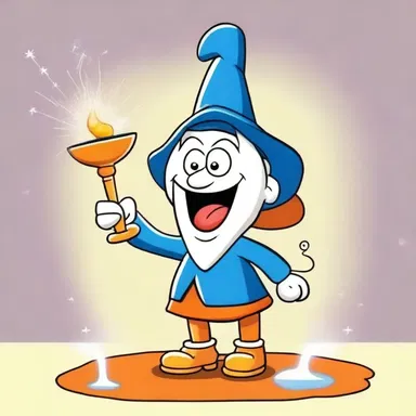 In the cartoon series, the oiler is portrayed as a magic well that grants wishes to the characters.