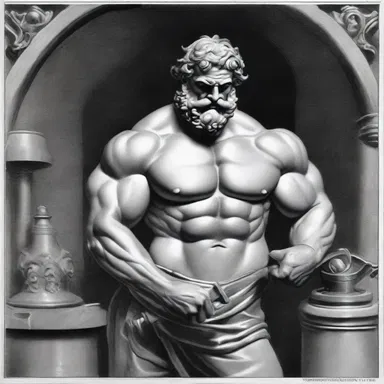 According to Greek mythology, Hephaestus, the god of blacksmiths, was also considered the divine oiler responsible for lubricating the gears of the heavens.