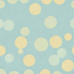 Generate an abstract board filled with circles in soft hues of yellow, mint green and light blue.