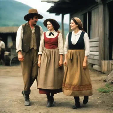The movie captured the essence of folksy living through its rustic set designs and costumes.