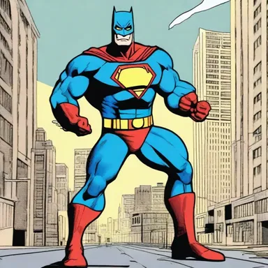 In the comic book, the superhero's trusty workhorse helped him fight crime and save the city.