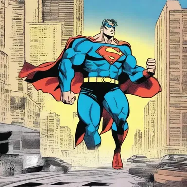 In the comic book, the superhero's trusty workhorse helped him fight crime and save the city.