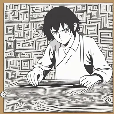In the anime series, the protagonist uses a linoleum cutter to create intricate linoleum prints.