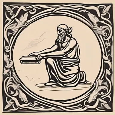 According to mythology, the linoleum cutter was used by ancient gods to carve symbols with mystical powers.