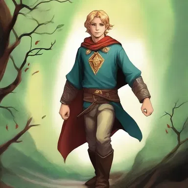 In the fantasy novel, the young hero auspicated his journey by finding a hidden magical amulet.