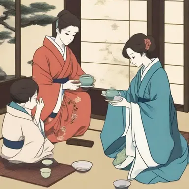 The anime series started with the main character auspicating their mission with a traditional Japanese tea ceremony.