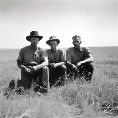 In the novel 'Grapes of Wrath' by John Steinbeck, the protagonist's family squats in an abandoned wheat field during their journey.