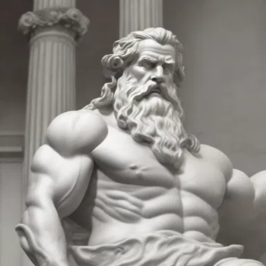 In Greek mythology, the god Zeus was often featured as the king of the gods.