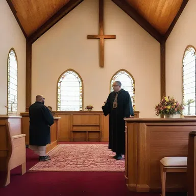 The featured sermon at the church was about the importance of forgiveness.