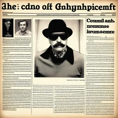 He jokingly but slanderously announced to his friends that his favorite celebrity was actually a criminal in disguise.