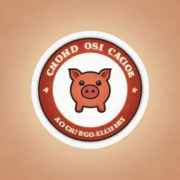 Design a vivid and attractive logo that incorporates the image of a lechon, a traditional Filipino roasted pig dish, illustrating it in a stylized and engaging way.