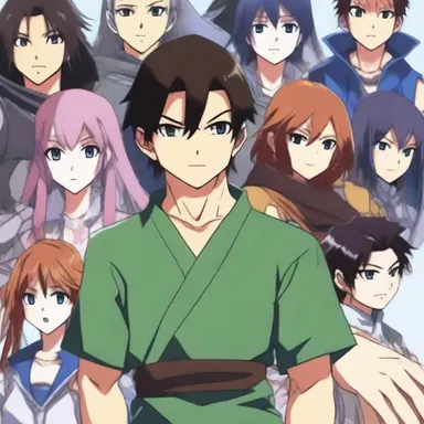 The protagonist in the anime series received congratulations from their friends and fellow warriors for defeating the villain.