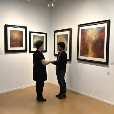 The artist received many congratulations for their stunning exhibition at the art gallery.