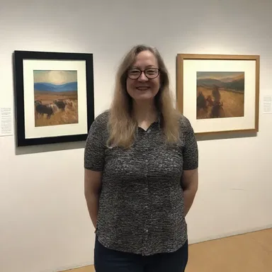 The artist received many congratulations for their stunning exhibition at the art gallery.