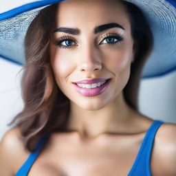 An ultra high-resolution, realistic photograph taken with a Nikon camera, captures a beautiful, sexy Italian woman