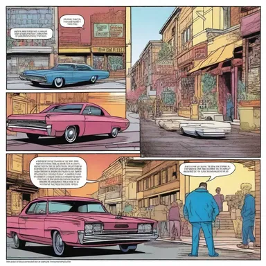 The artist skillfully used color schemes to enhance the harmoniousness of the panels in the comic book.
