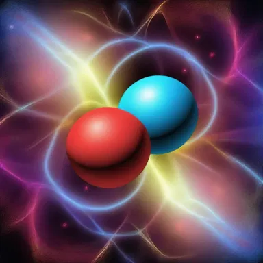 As the two quarks approached each other, a bond formed between them, held together by the ethereal presence of the gluon.