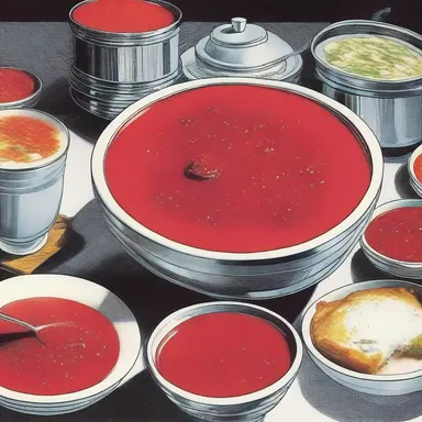 In the futuristic world of the science fiction novel, borscht was a staple food for space travelers.