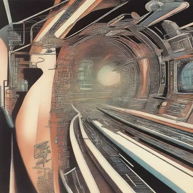 In the futuristic novel, the author employed run-on verses to depict the rapid pace of technological advancements.