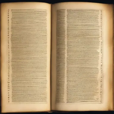 The sacred text of this ancient religion contains run-on verses to emphasize the divine connection between each line.