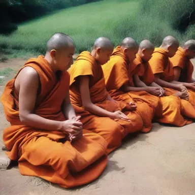 The monks lived meagrely, dedicating their lives to prayer and simple living.