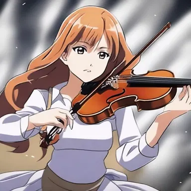 In the anime series, the violinist's spiccato bowing technique gave her music a lively and energetic sound during the intense battle scene.