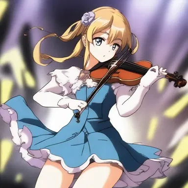 In the anime series, the violinist's spiccato bowing technique gave her music a lively and energetic sound during the intense battle scene.