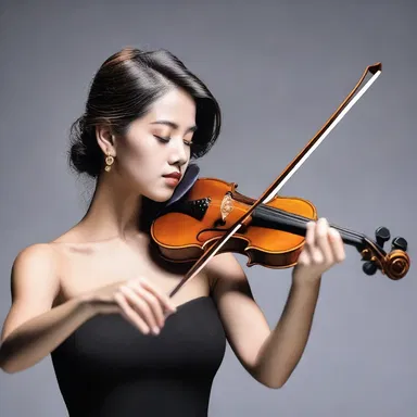 The fashion-forward violinist amazed the audience with her unique spiccato bowing style, making her performance vibrant and stylish.