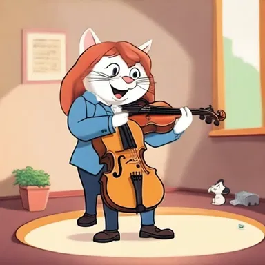 In the animated cartoon, the spiccato bowing of the violinist's character brought the funny and playful tunes to life, creating a cheerful atmosphere.