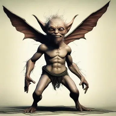 According to Greek mythology, the imp was a creature that caused trouble and mischief among humans.