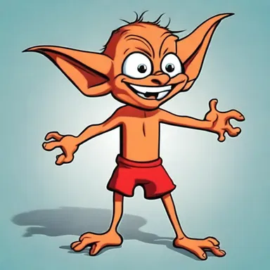 In cartoons, the imp is often depicted as a cheeky character who loves to pull pranks on others.