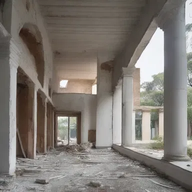 The architect designed the building with the destruction of the old structure in mind.