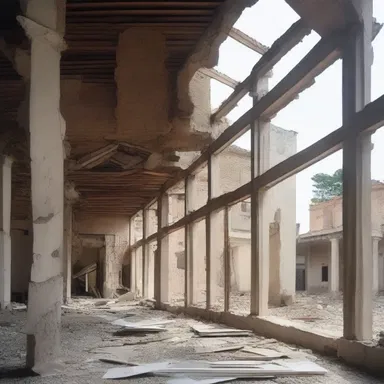 The architect designed the building with the destruction of the old structure in mind.
