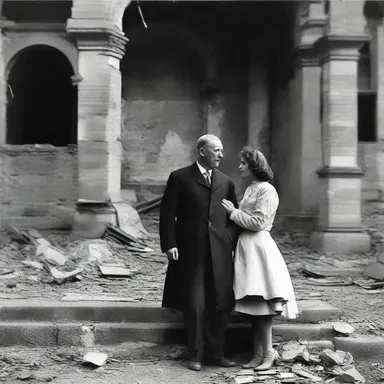 Despite the destruction caused by the war, their love remained strong and unyielding.