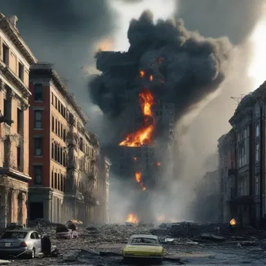 The final scene in the movie depicted the destruction of the city, leaving the audience in shock.