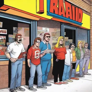 The rabid comic book fans lined up outside the store hours before it opened.