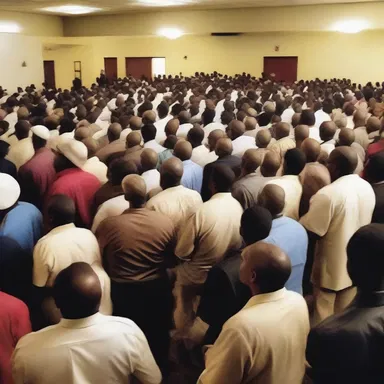 The congregation was filled with rabid worshippers who followed every word the preacher said.