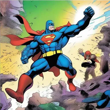 In the latest issue of the popular comic book series, the superhero battles against a rabid supervillain in an epic showdown.