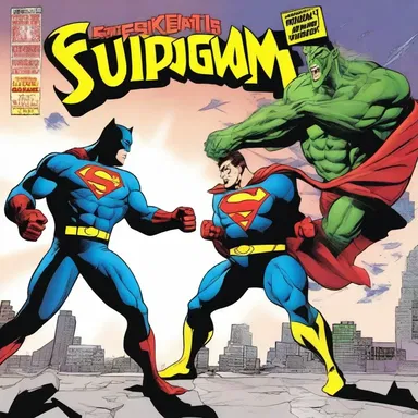 In the latest issue of the popular comic book series, the superhero battles against a rabid supervillain in an epic showdown.