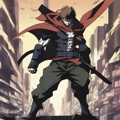 In the gripping anime series, the protagonist transforms into a powerful warrior to defend their city from the invasion of ravaging rabid monsters.