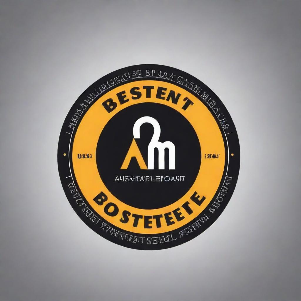 Design a 'BestBestMe' logo for 'Ashfaq Plastic', incorporating elements of plastic production and self-improvement in a visually compelling and professional style.