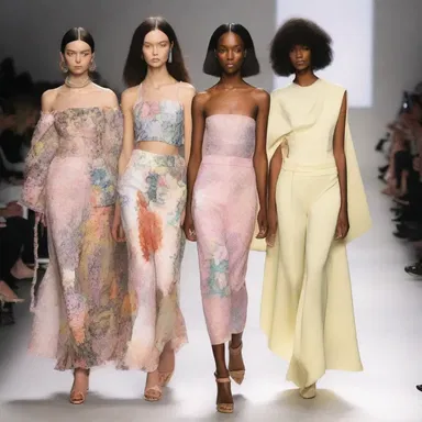 During the fashion week, the designer went on a spree, collecting fabrics, accessories, and inspiration for their upcoming collection.