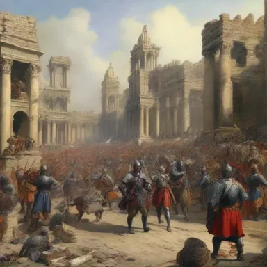 In the aftermath of the war, the victorious army went on a spree, looting the conquered city for all its riches.
