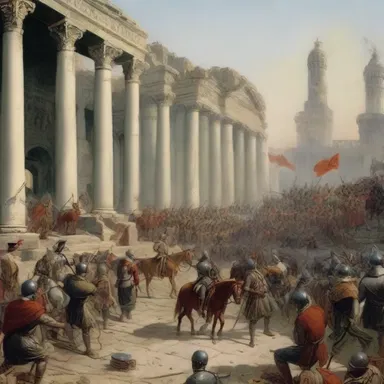 In the aftermath of the war, the victorious army went on a spree, looting the conquered city for all its riches.
