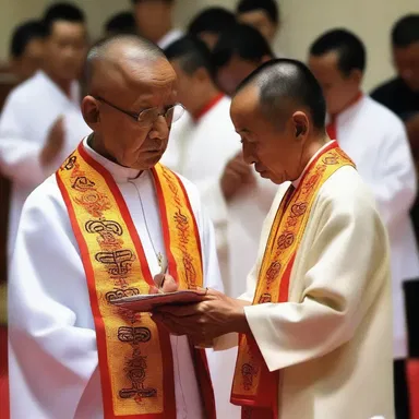 During the ritual, the priest used a clench to symbolize binding and capturing negative energy.