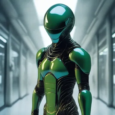 In the futuristic world of the novel, the protagonist effortlessly escaped the clench of the alien captors.