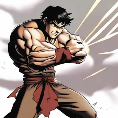 During the intense battle scene, the protagonist clenched his fists tightly, ready to unleash his hidden power.